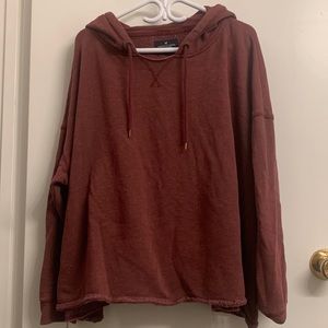 Red (burgundy) American Eagle hoodie, size XL